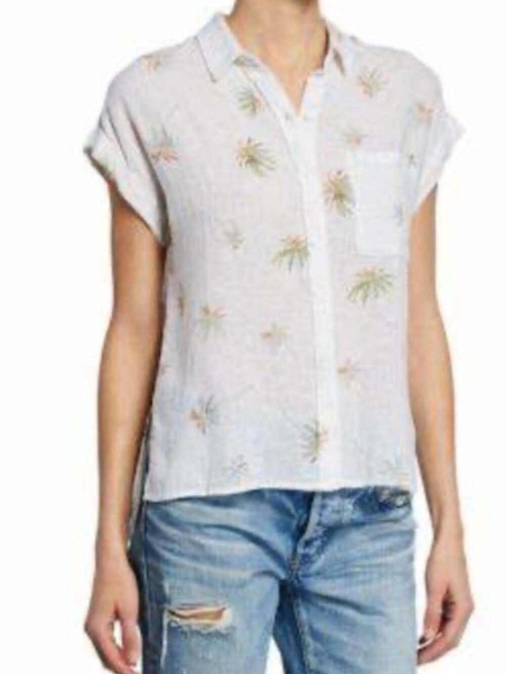 RAILS Whitney Top | White Vintage Palms | Size L